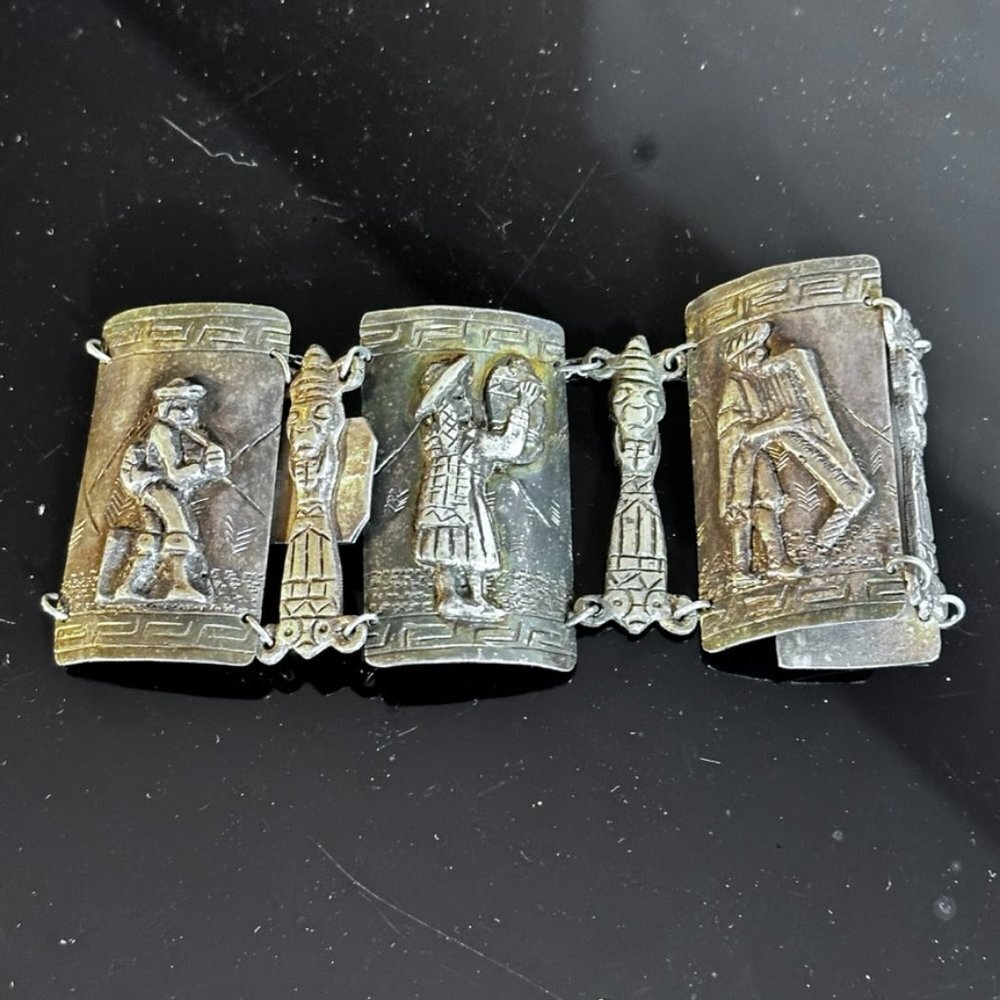 Peruvian Solid Sterling Silver Llama Storytelling… - image 6